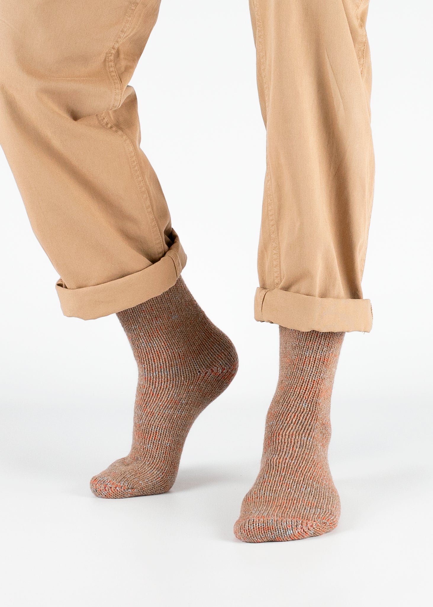 Thunders Love Wool Recycled Orange Rock Socks