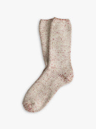 WOOL COLLECTION Recycled Raw White Socks