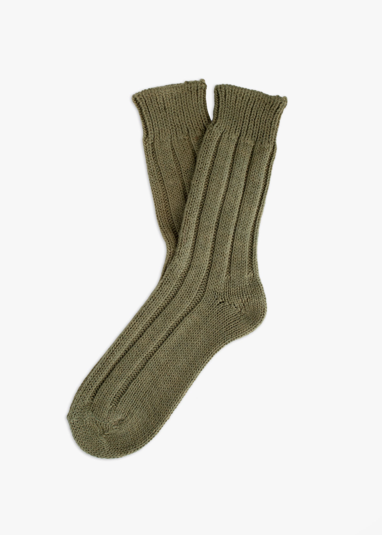 Thunders Love Wool Shetland Army Green Socks