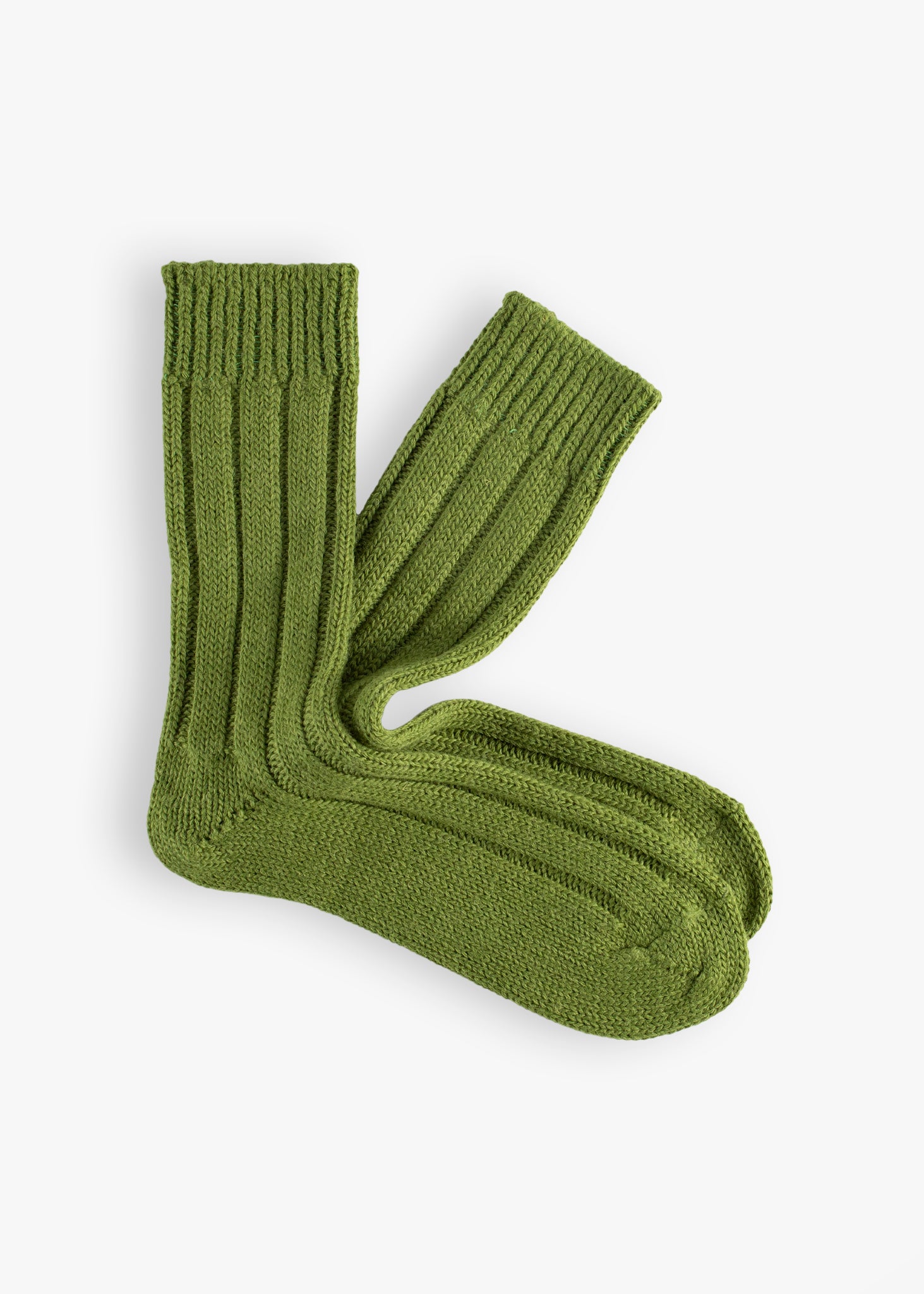 Thunders Love Wool Shetland Light Green Socks