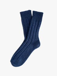WOOL COLLECTION Shetland Navy Socks