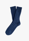 WOOL COLLECTION Shetland Navy Socks