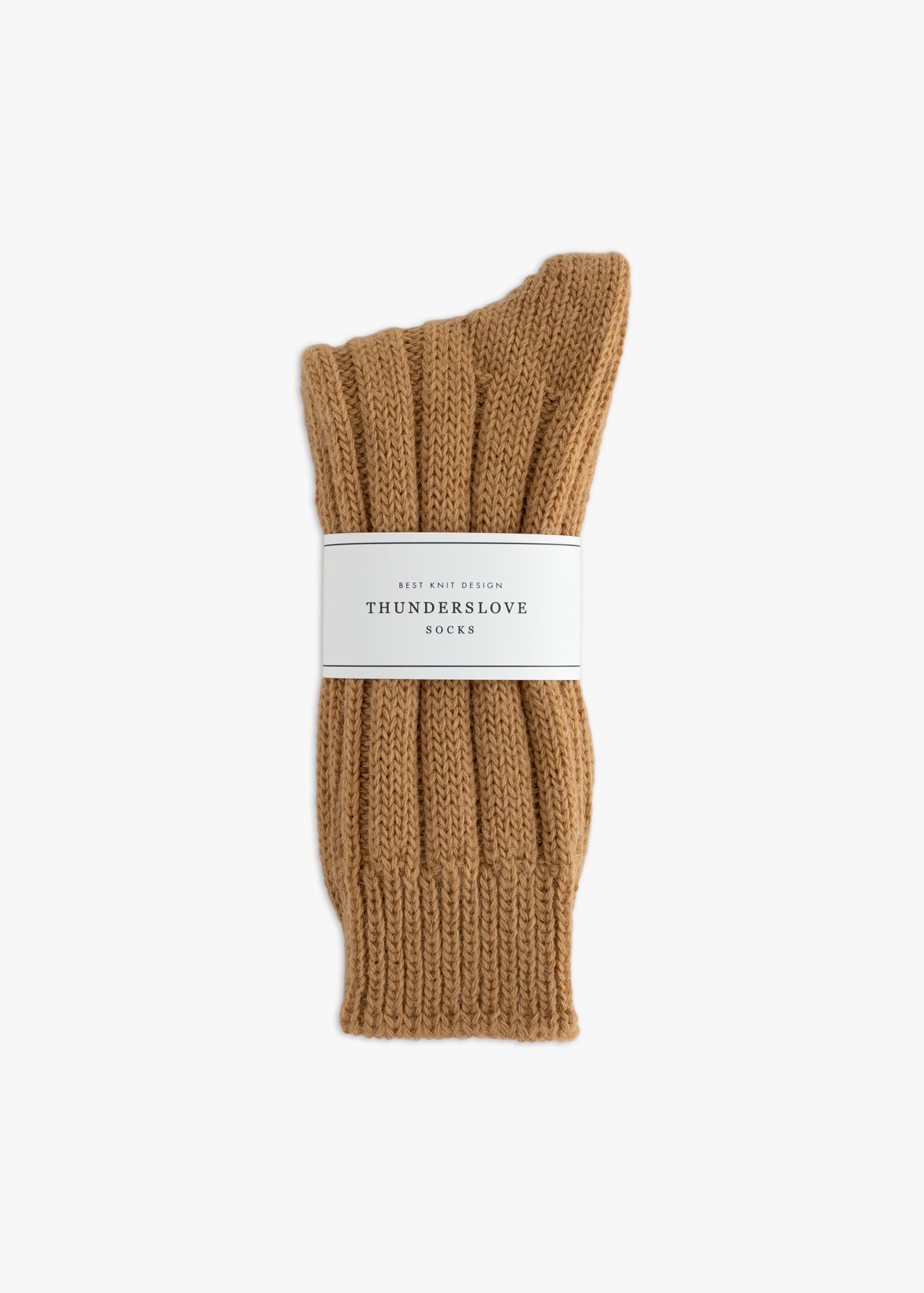 Thunders Love Wool Shetland Sand Socks