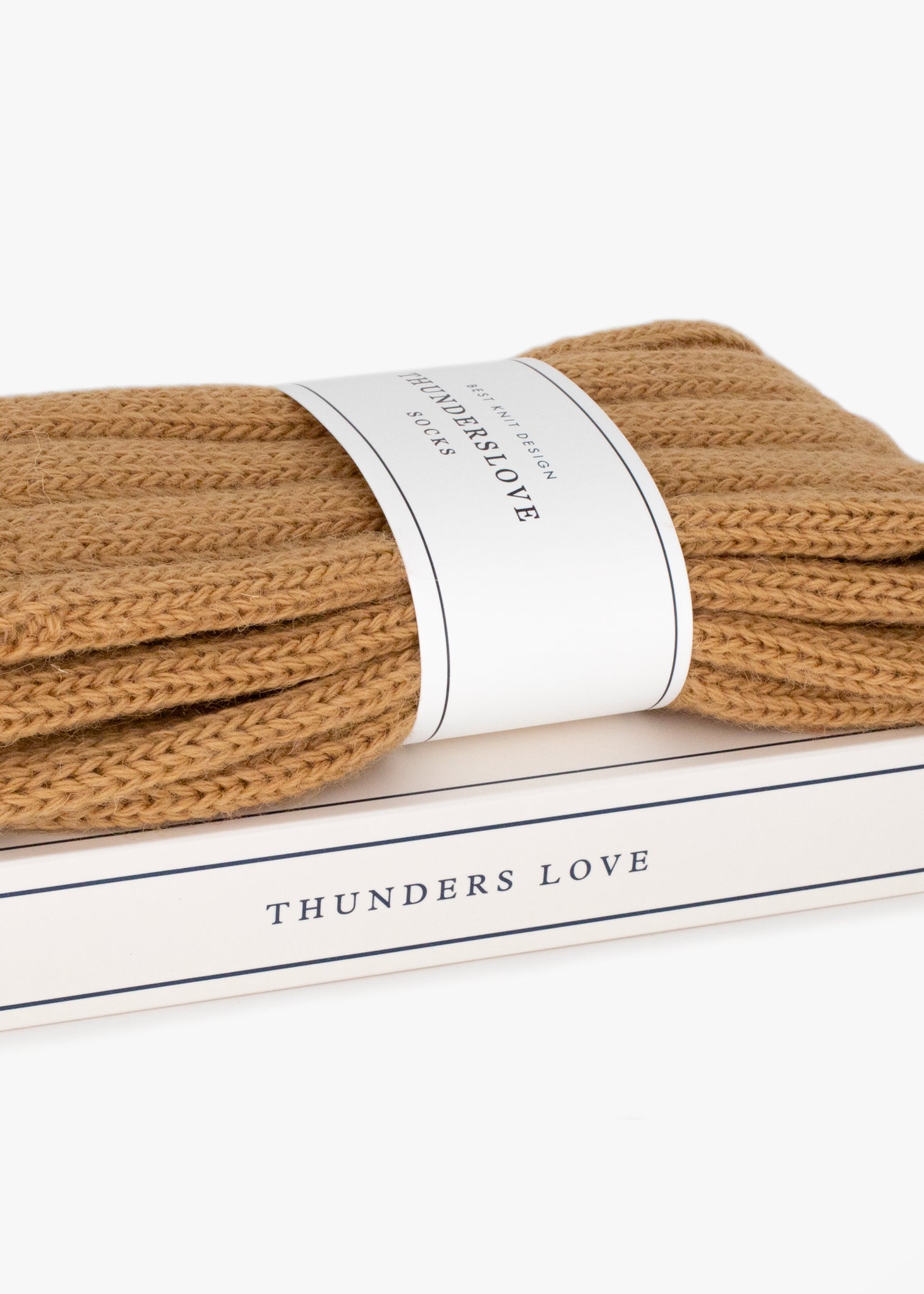 Thunders Love Wool Shetland Sand Socks