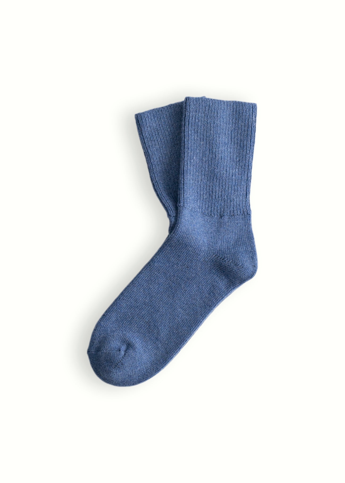 Thunders Love Wool Smooth Knit Blue Socks