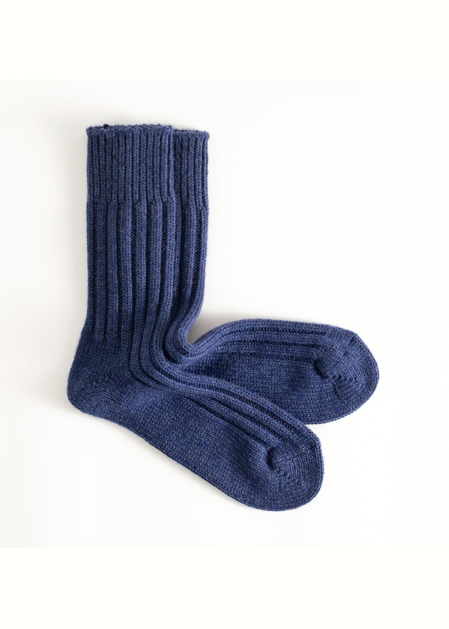 Thunders Love Wool Solid Dark Blue Socks