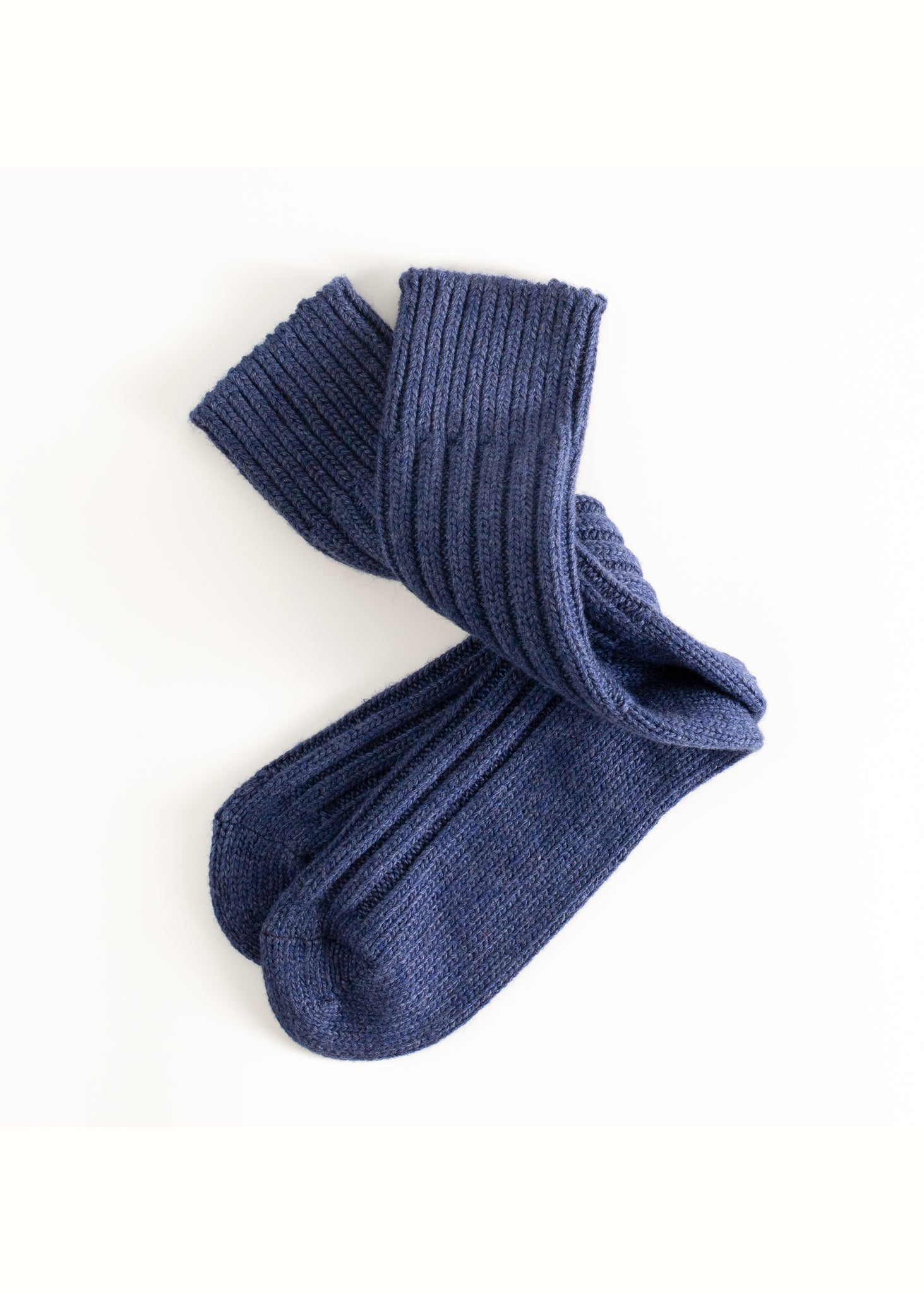 Thunders Love Wool Solid Dark Blue Socks