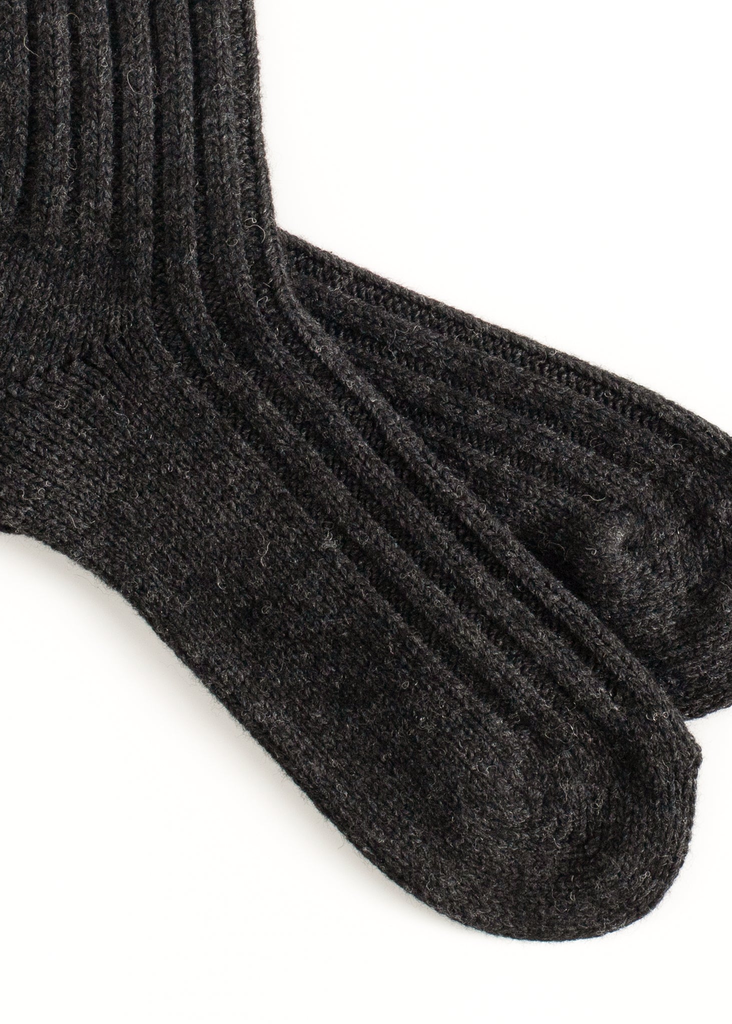 Thunders Love Wool Solid Dark Grey Socks