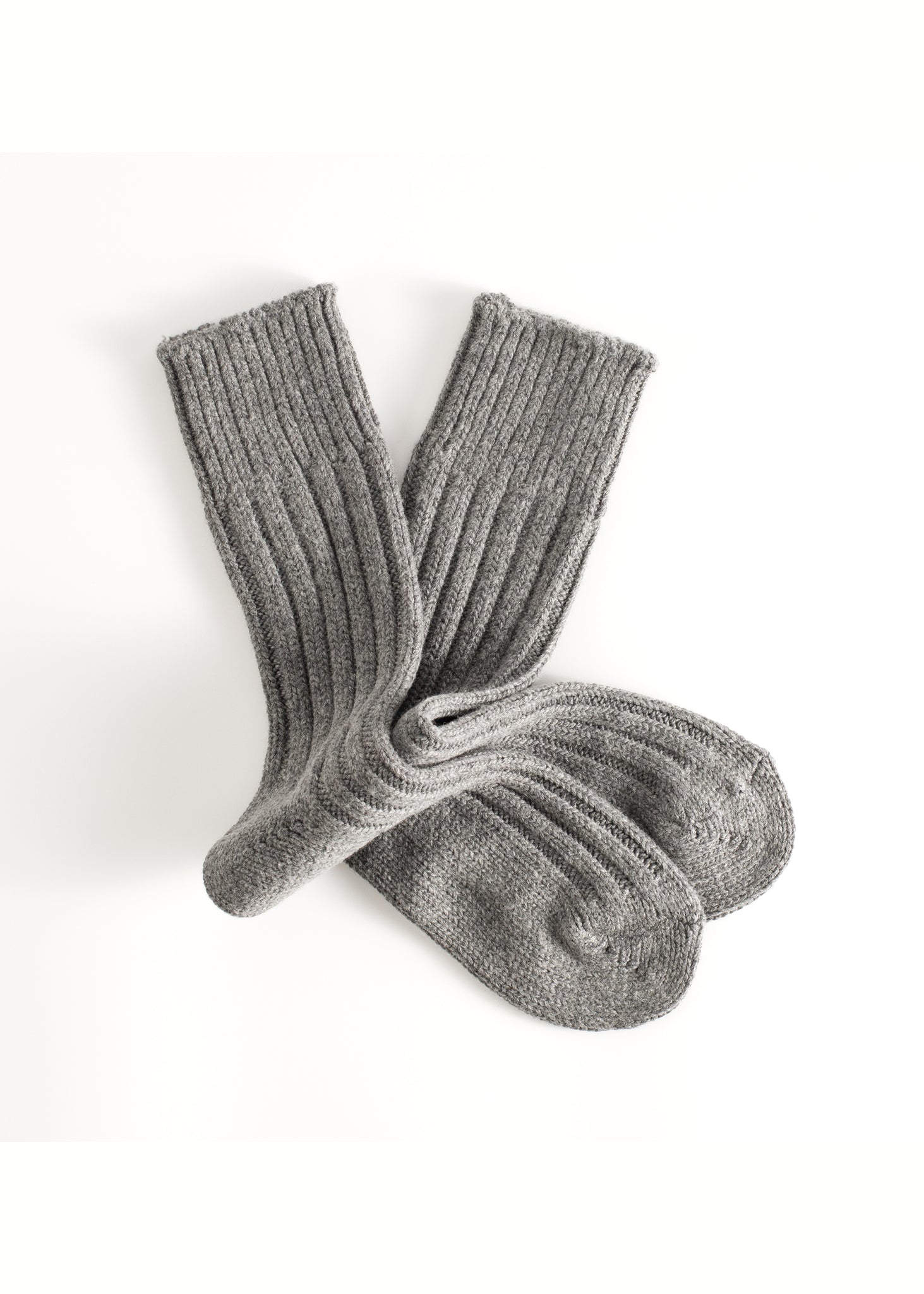Thunders Love Wool Solid Grey Socks