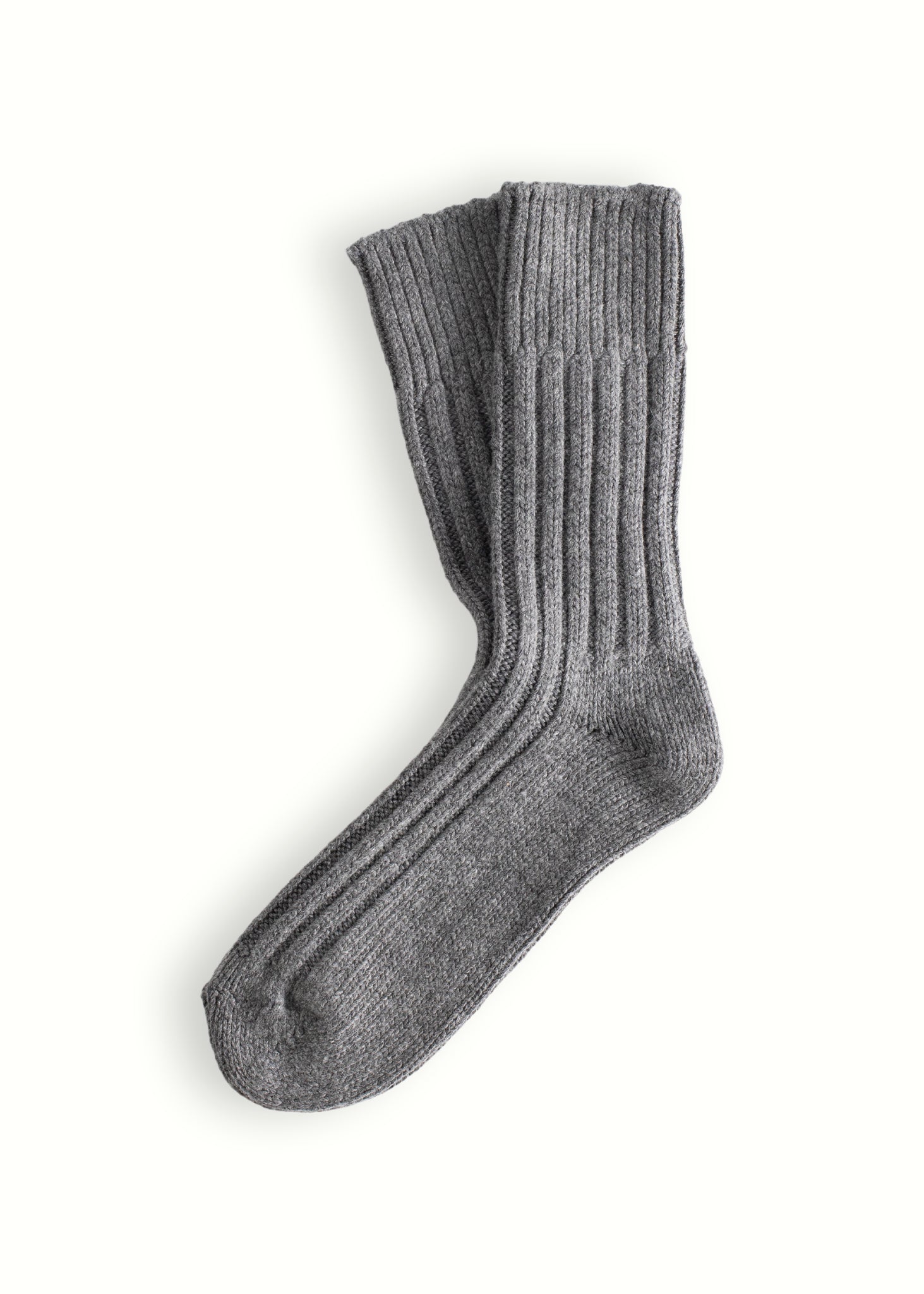 Thunders Love Wool Solid Grey Socks