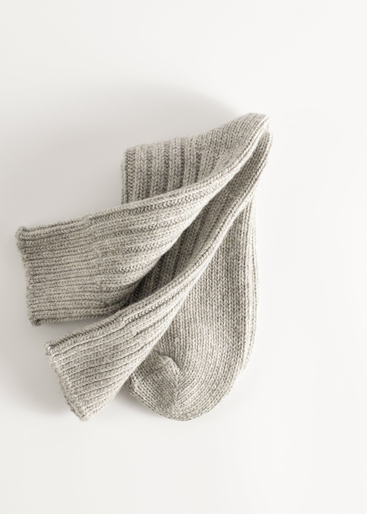 Thunders Love Wool Solid Light Grey Socks
