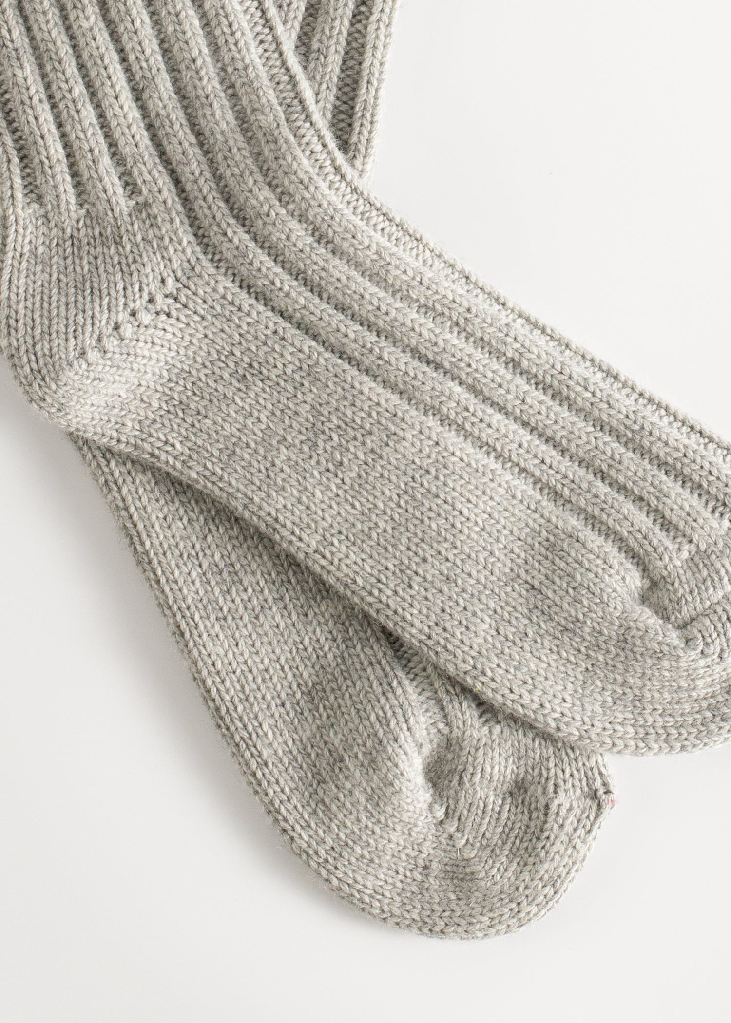 Thunders Love Wool Solid Light Grey Socks