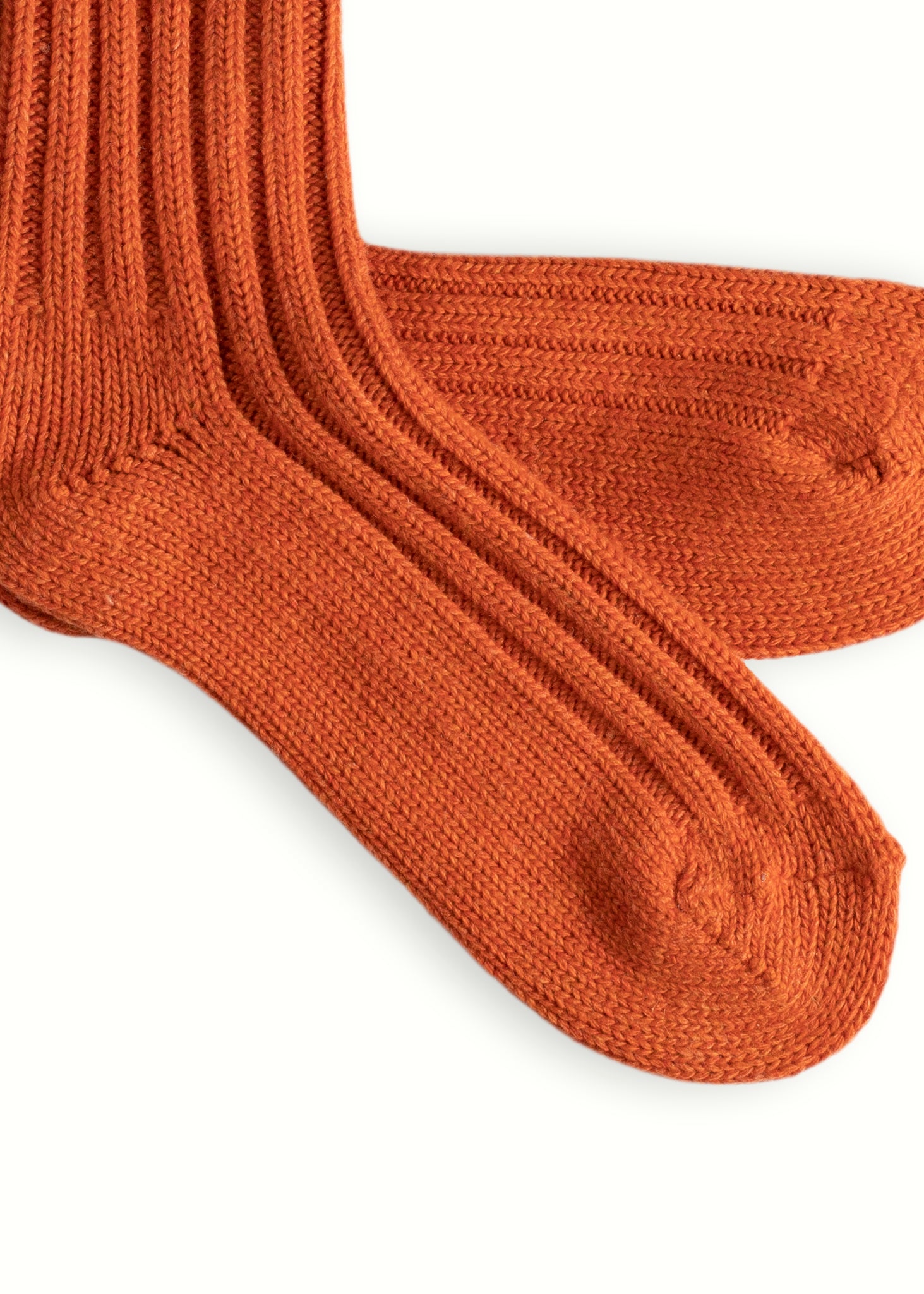 Thunders Love Wool Solid Orange Socks