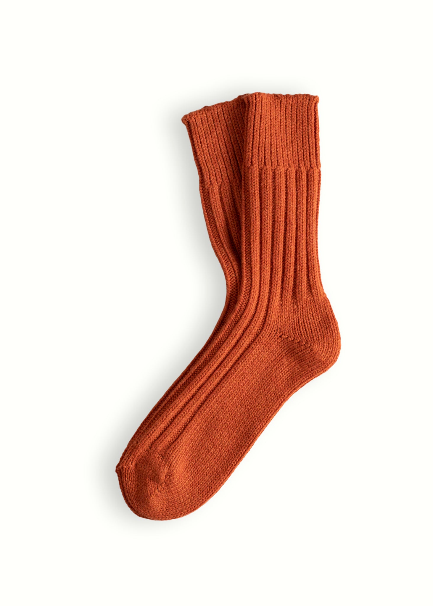 Thunders Love Wool Solid Orange Socks