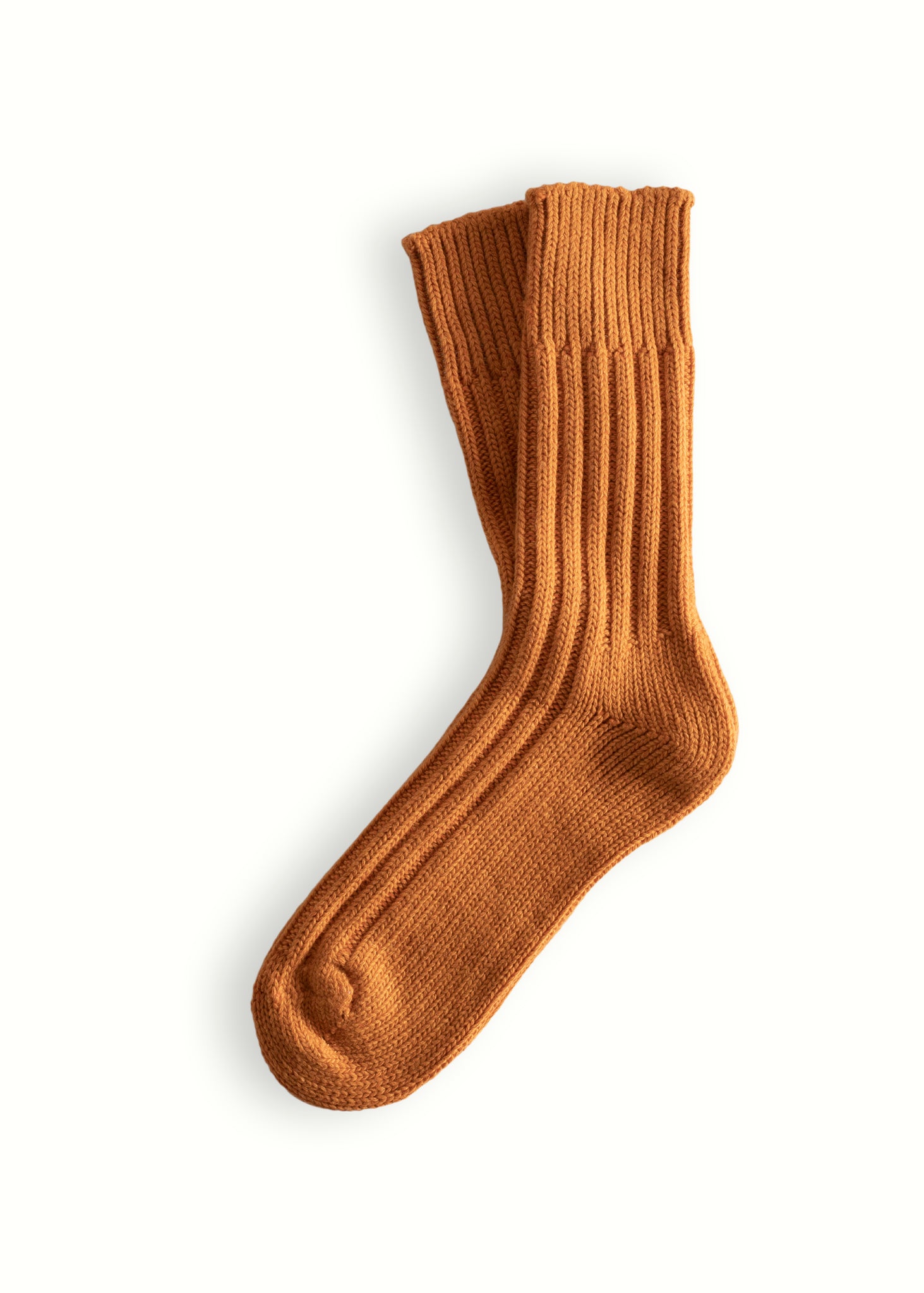 Thunders Love Wool Solid Soft Orange Socks