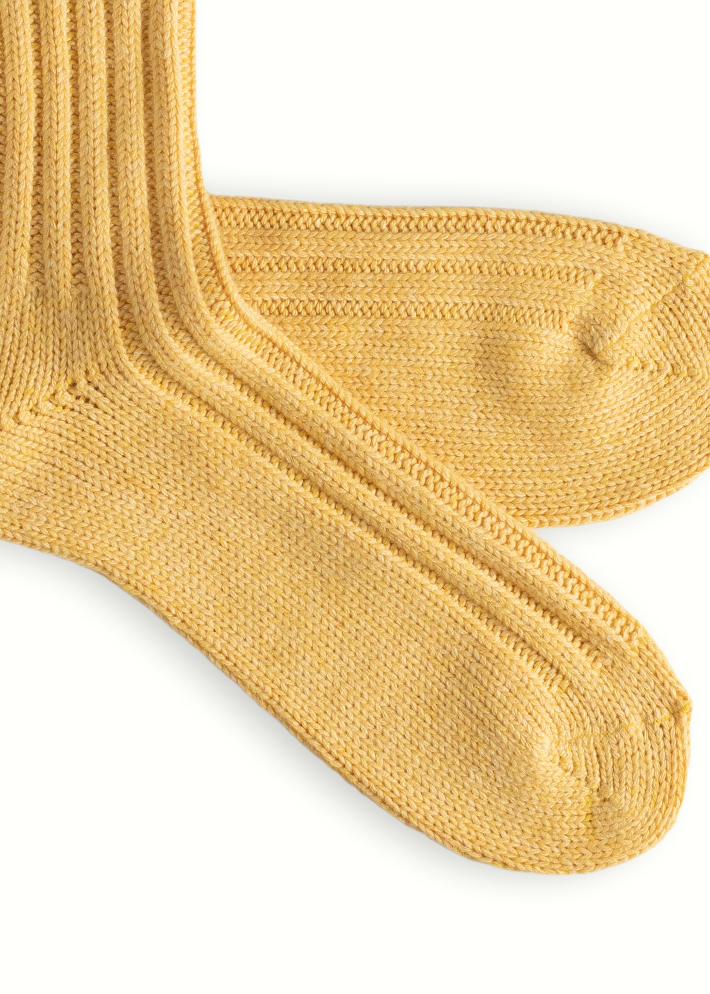 Thunders Love Wool Solid Soft Yellow Socks