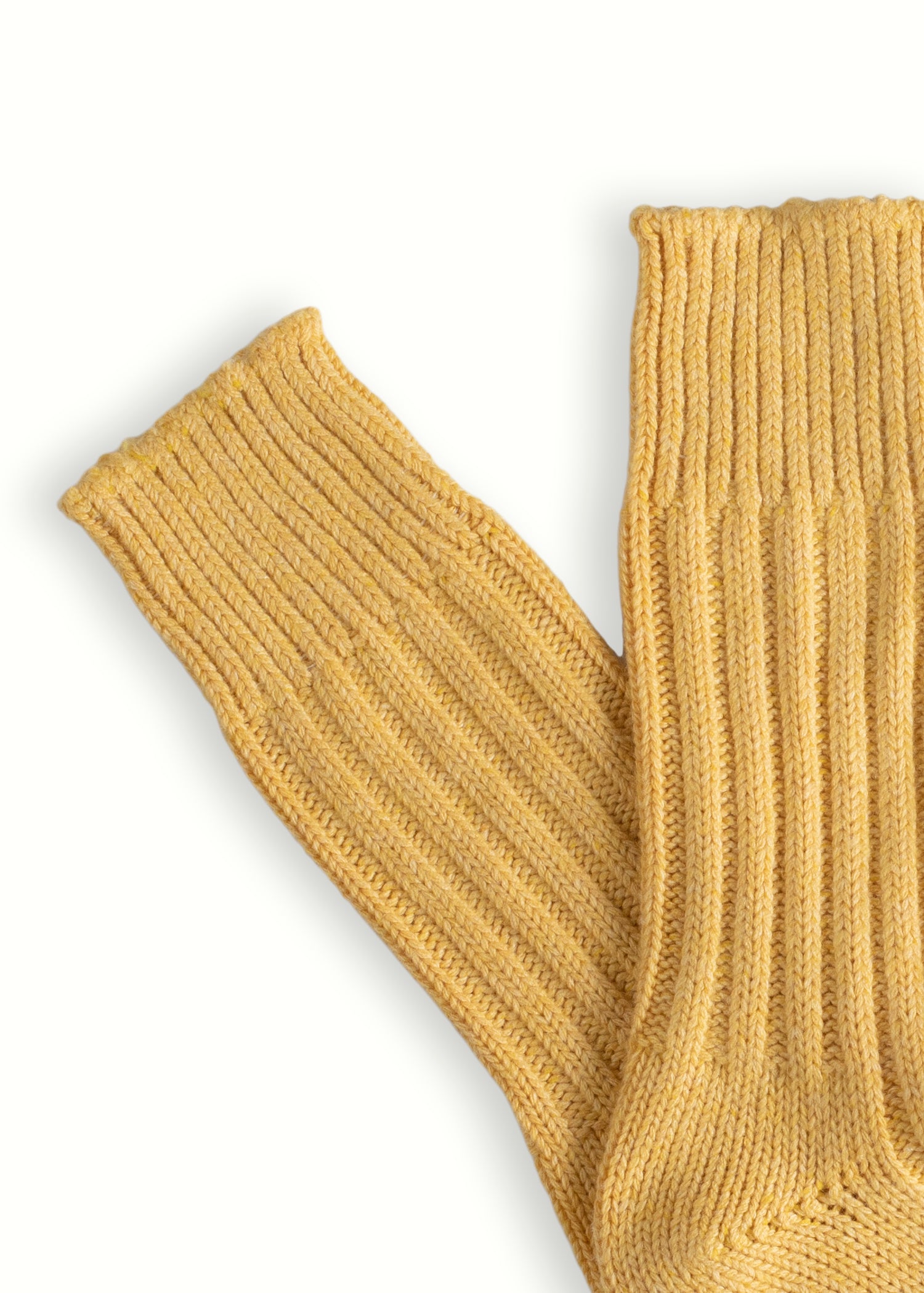 Thunders Love Wool Solid Soft Yellow Socks