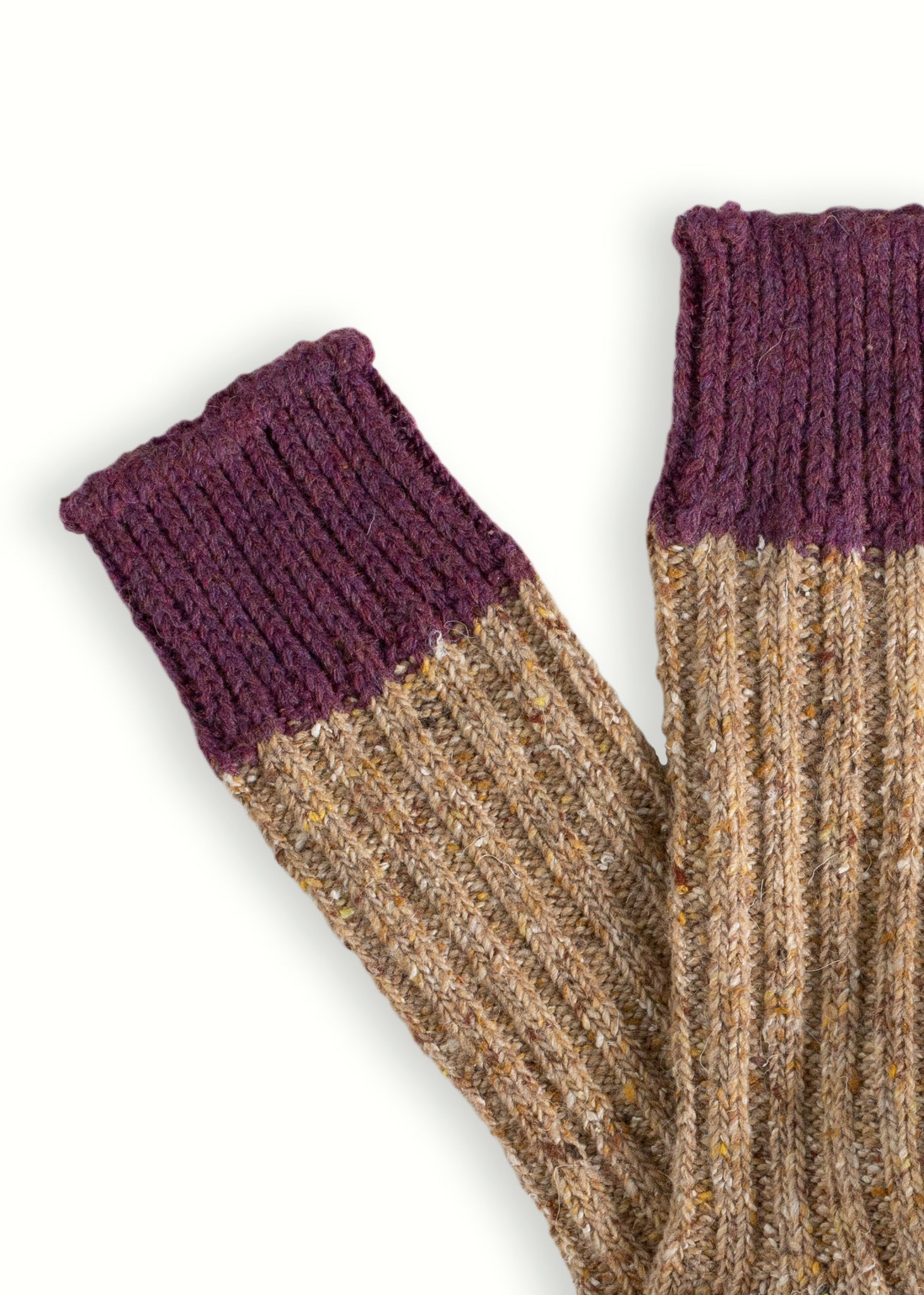 Thunders Love Wool Sprinkle Camel Socks
