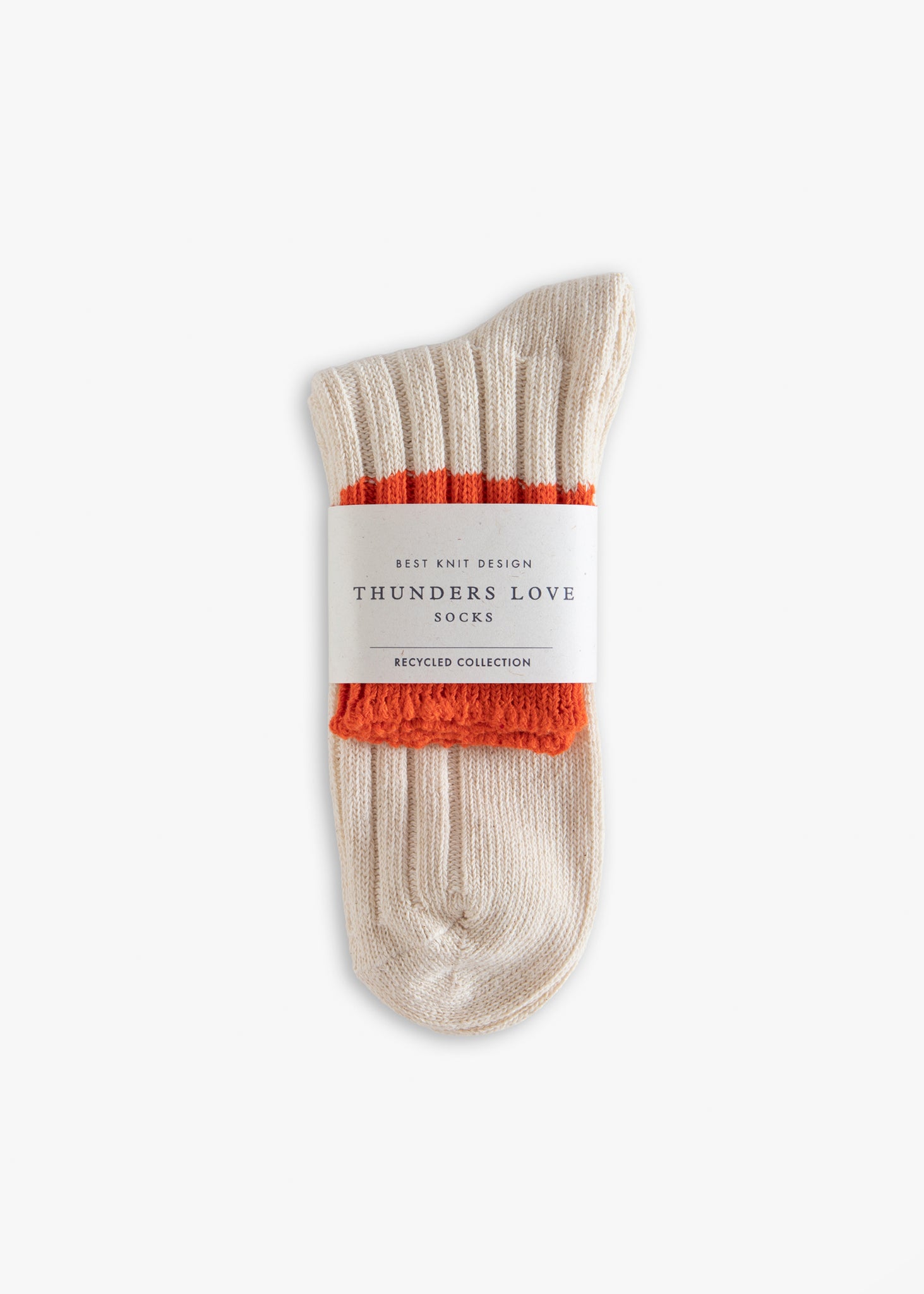WORKSHOP COLLECTION Short Raw White & Orange