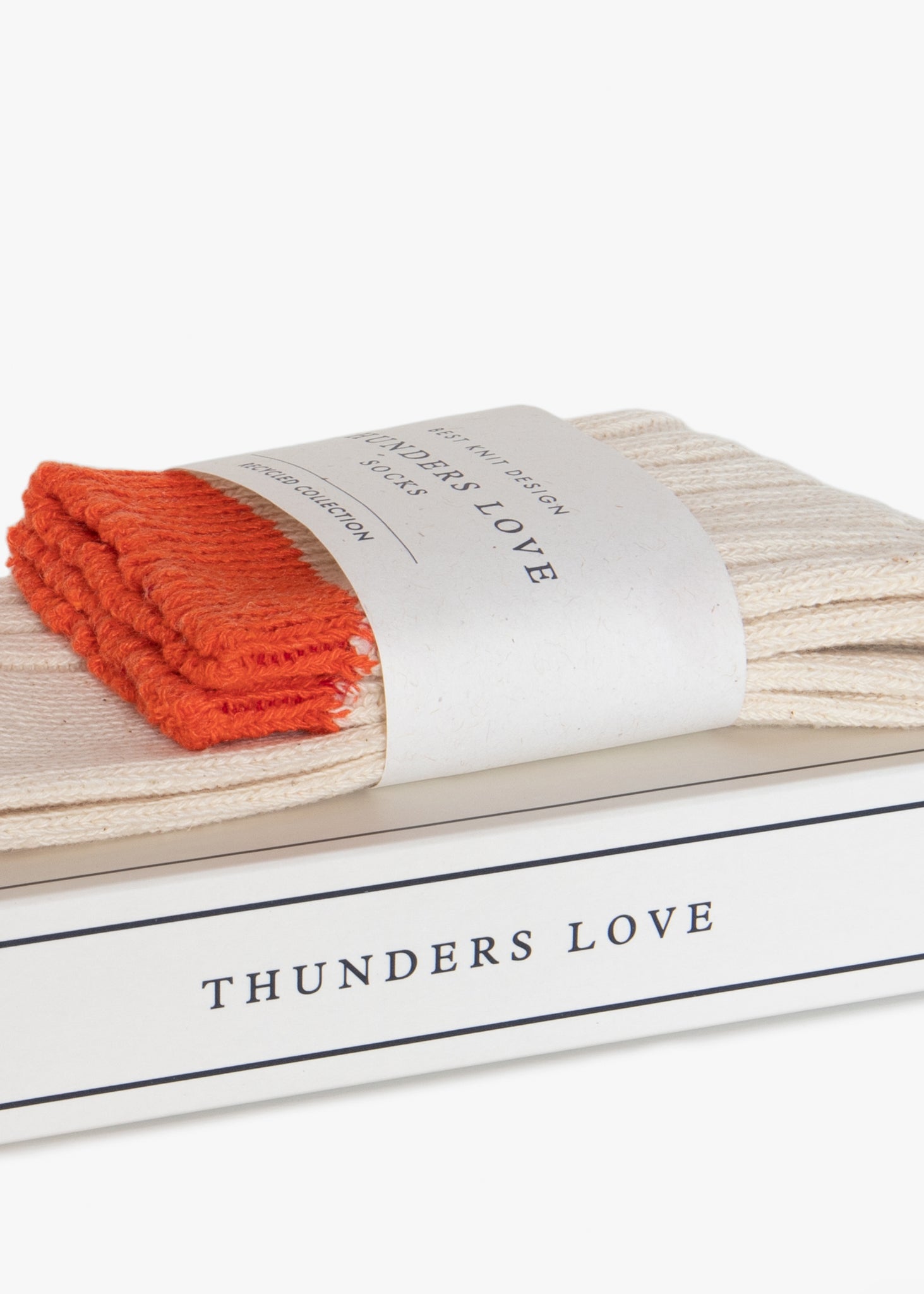 WORKSHOP COLLECTION Short Raw White & Orange